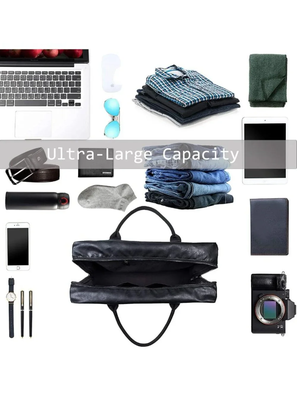 Oversized Waterproof Duffle Bag for Travel, Gym & Weekend Getaways - Unisex